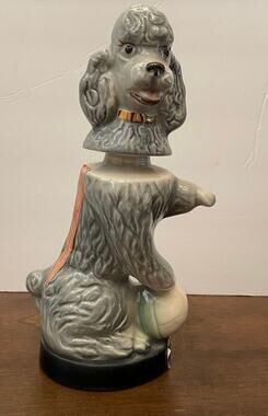 1970 Penny Poodle Jim Beam Bourbon Decanter vintage (empty)